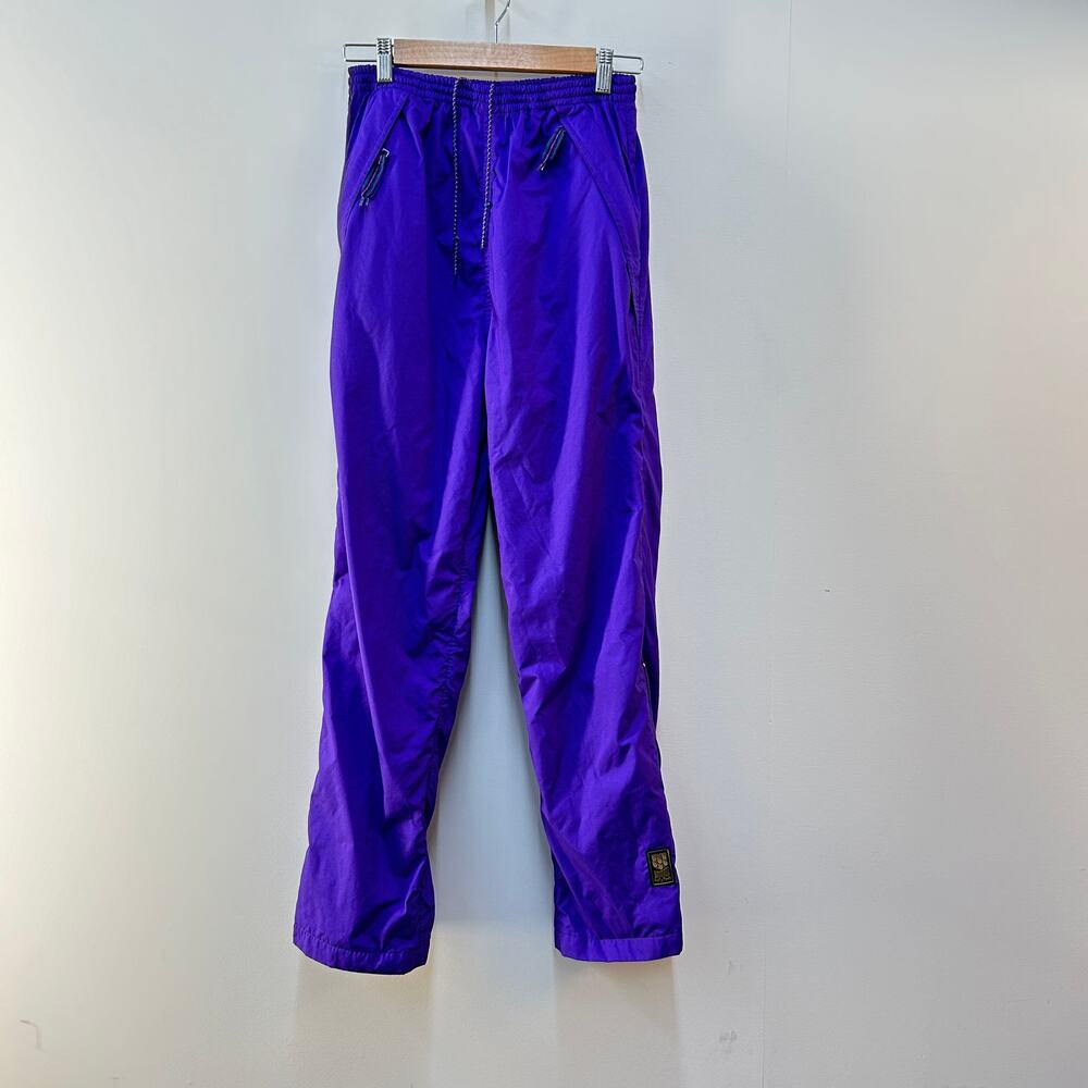 Vintage Helly Hanson 80's 90's Purple Nylon Waterproof Outdoor Pants Womens XS/M